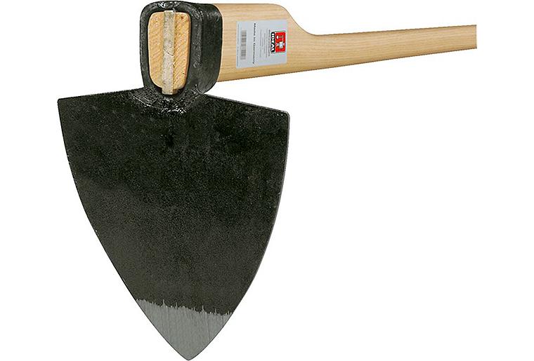 Münchner Hacke geschmiedet 190mm mit Stiel Esche