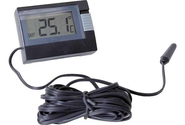 Digitales Mini-Thermometer Fühlerlänge 2,5m Messbereich -10°C bis +60°C Digitales Mini-Thermometer Fühlerlänge 2,5m Messbereich -10°C bis +60°C