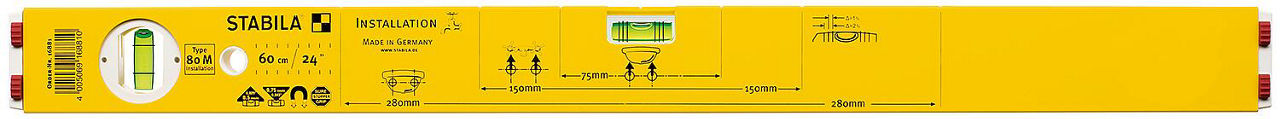 Wasserwaage Installation Type 80 M Installation/ 60 cm Wasserwaage Installation Type 80 M Installation/ 60 cm