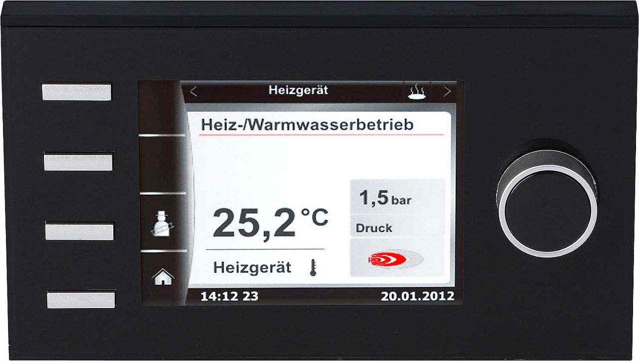 Bedienmodul Wolf BM-2 schwarz, ohne Außenfühler 2745306 Bedienmodul Wolf BM-2 schwarz, ohne Außenfühler 2745306