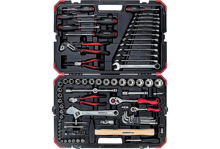 Steckschlüssel-Satz GEDORE red R46003100, 100-teilig 1/4" und 1/2"