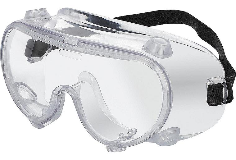 Schutzbrille, transparent, belüftet | PVC für leichte mechanische Stöße Schutzbrille, transparent, belüftet | PVC für leichte mechanische Stöße