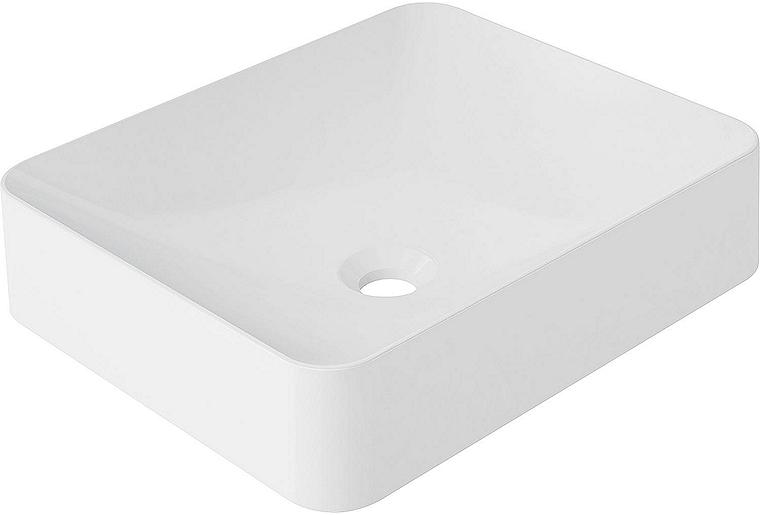 Aufsatz-Waschtisch Parnaiba BxHxT: 450x105x380 mm Mineralguss weiß