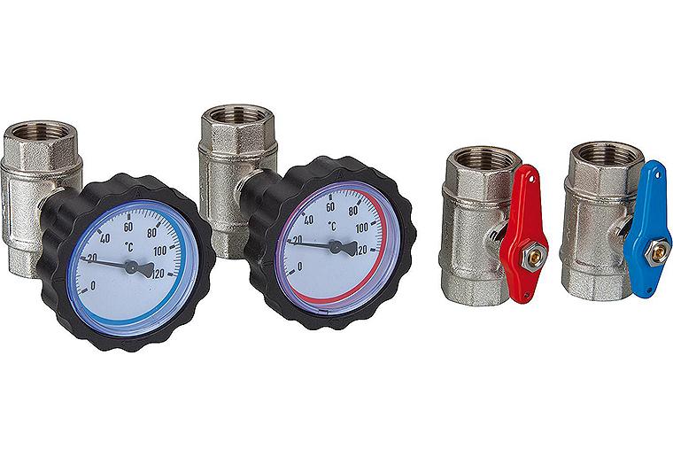 Kugelhahn-Anschlussset Easyflow Fresh 2 PDC 40 L/min mit Zirkulation