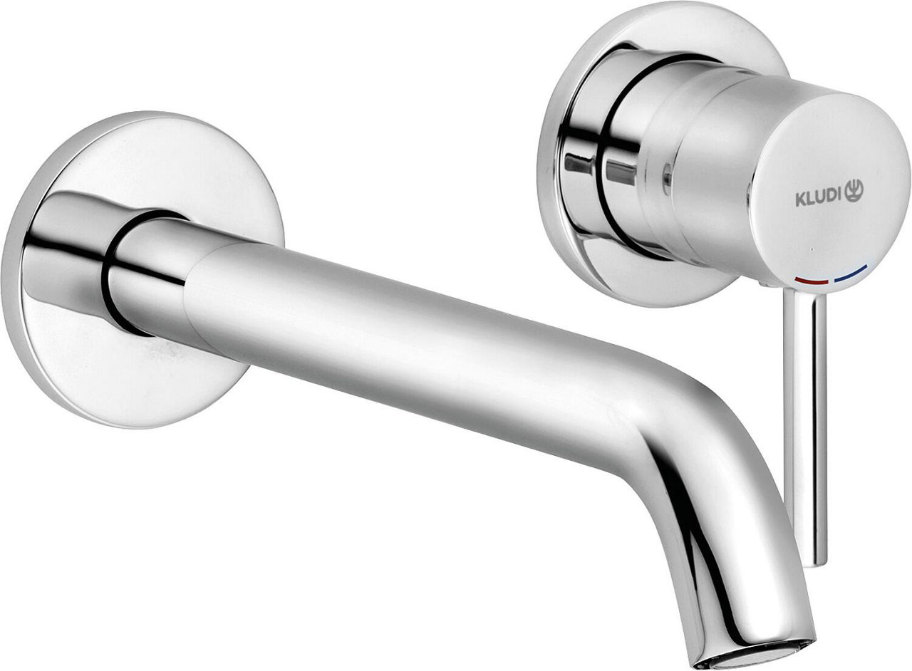 Wand-Waschtischarmatur Kludi Bozz Ausladung 180 mm, chrom