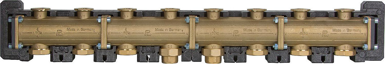 Modulverteiler 4-fach DN32 für 2-3 Heizgruppen DN32 (1 1/4")