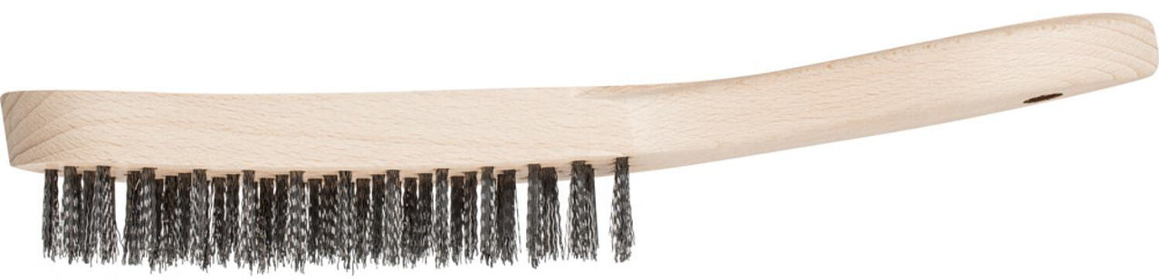 Drahtbürste Pferd HBU, Edelstahldraht Ø 0,30 mm, 3-reihig