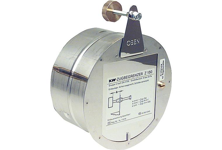 KW-Zugbegrenzer Reglerklappe Standard Z, Ø 150 mm KW-Zugbegrenzer Reglerklappe Standard Z, Ø 150 mm