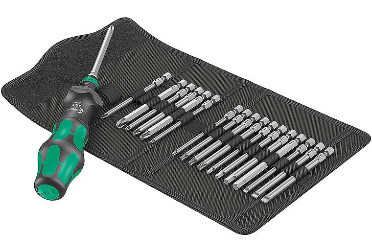 Bit-Set WERA 19-teilig,Schlitz,Phillips, Pozidriv,TORX,Innensechskant