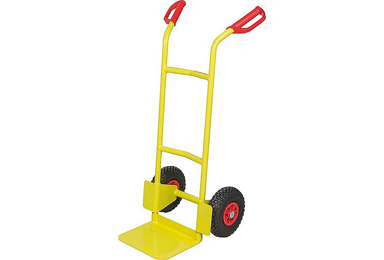 Stapelkarre WS B1125L, gelb, Tragkraft 200 kg, Luftbereift Stapelkarre WS B1125L, gelb, Tragkraft 200 kg, Luftbereift