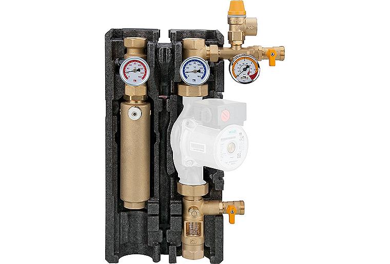 Solarstation DN25 FlowCon MAX-FA Flowmeter 5-40 l/min ohne Pumpe, mit AirStop