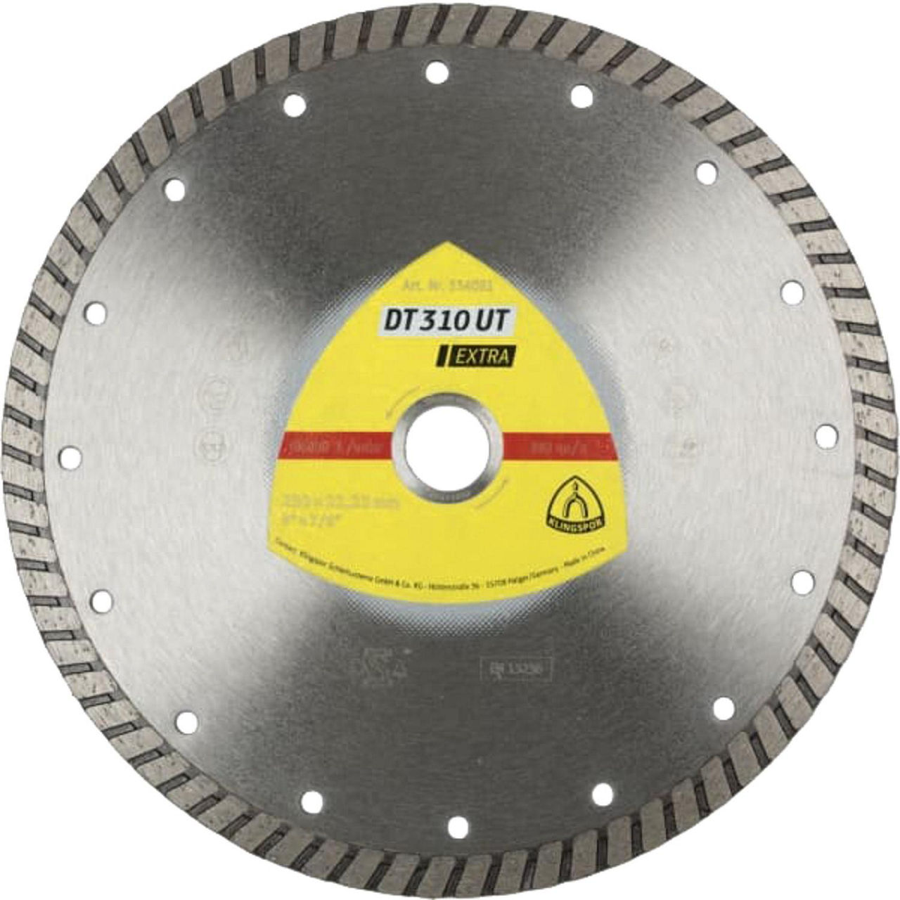 Diamant-Trennscheibe KLINGSPOR DT 310 UT EXTRA 125 x 22,23 mm geschlossener Rand Diamant-Trennscheibe KLINGSPOR DT 310 UT EXTRA 125 x 22,23 mm geschlossener Rand