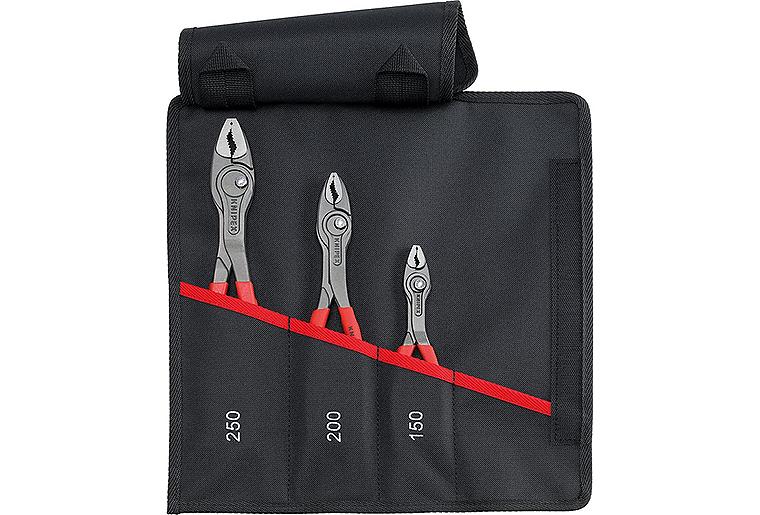 Frontgreifzangen-Satz KNIPEX® TwinGrip 3-teilig, inkl. Rolltasche Frontgreifzangen-Satz KNIPEX® TwinGrip 3-teilig, inkl. Rolltasche