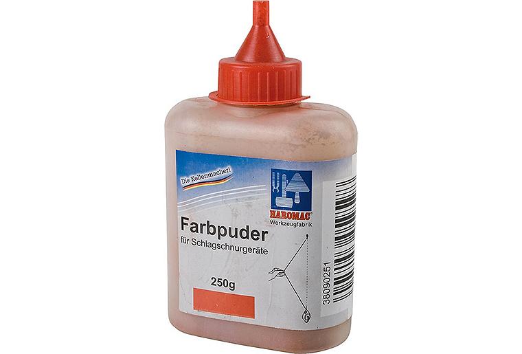 Farbpuder rot 250gr. Flasche für Schlagschnurgeräte