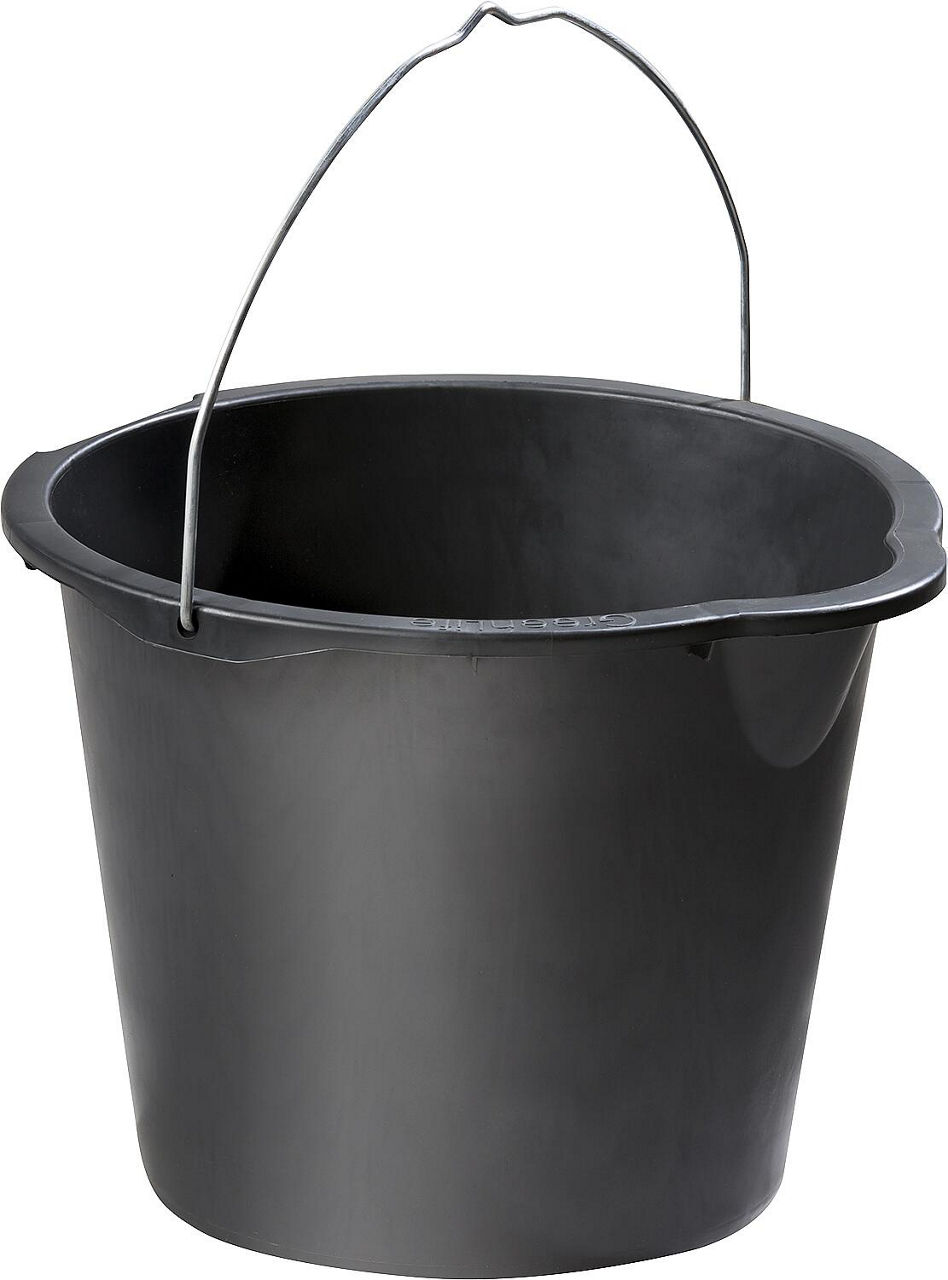 Baueimer 12 Liter schwarz, mit Tülle, VPE = 10 Stück Baueimer 12 Liter schwarz, mit Tülle, VPE = 10 Stück