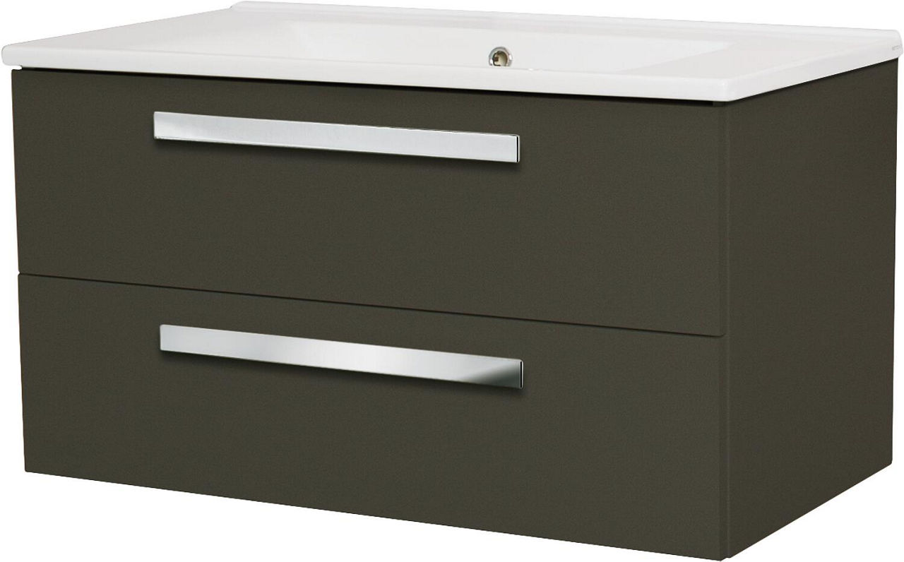 WTU+Keramik-WT EDIA, graphit Hochglanz, 2 Auszüge, 853x466x455mm WTU+Keramik-WT EDIA, graphit Hochglanz, 2 Auszüge, 853x466x455mm