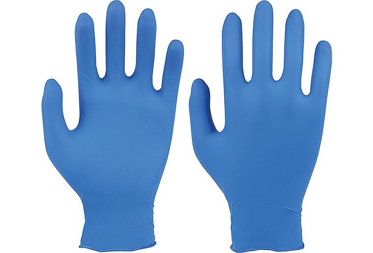 Nitril Schutzhandschuhe blau PUDERFREI, Größe L VPE = 100 Stück