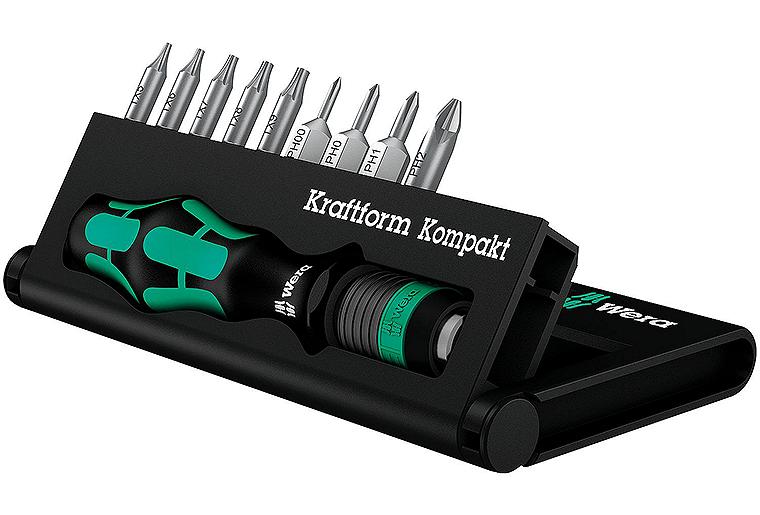 Bitschraubendreher-Set WERA Kraftform Kompakt 12, 10-teilig