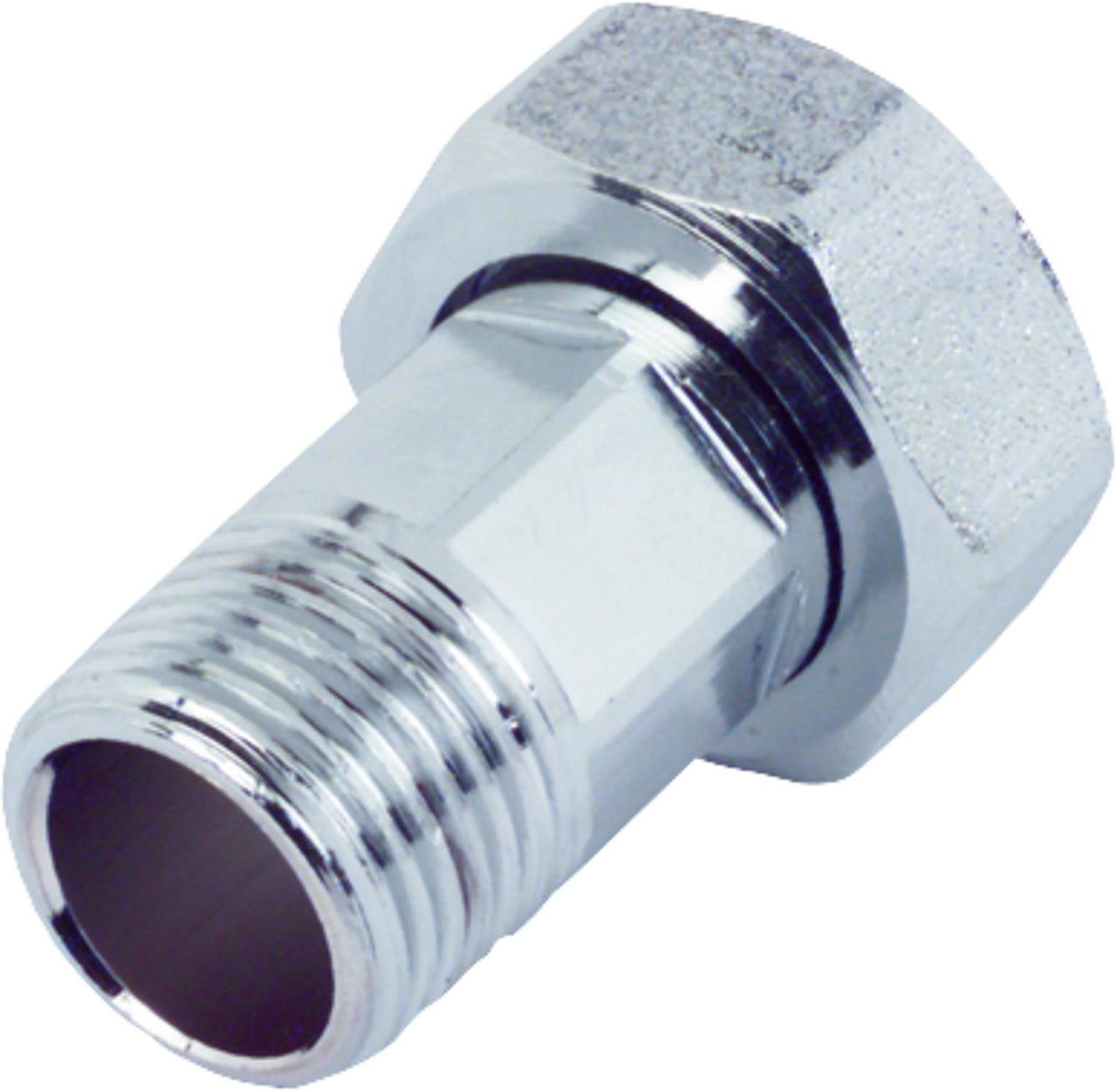 Verschraubung mit Dichtung 1" für Aufputzzähler 3/4" Ms.verchromt, 1 Stück Verschraubung mit Dichtung 1" für Aufputzzähler 3/4" Ms.verchromt, 1 Stück