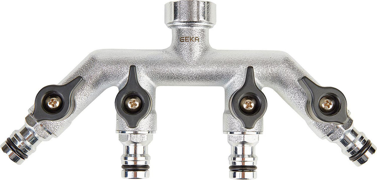 GEKA plus Vierwegeventil "Stecksystem" IG G3/4", MS,