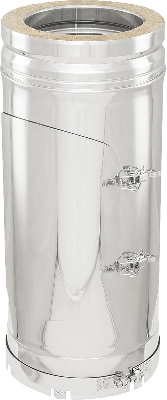 Doppelwandiges Abgassystem Reinigungselement, oben DN 150, für Unterdruckbetrieb