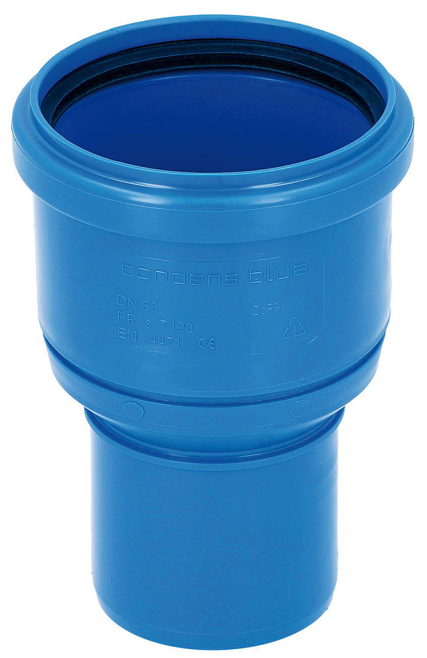 CondensBlue Erweiterung konzentrisch, einwandig DN 60 x DN 80 CondensBlue Erweiterung konzentrisch, einwandig DN 60 x DN 80