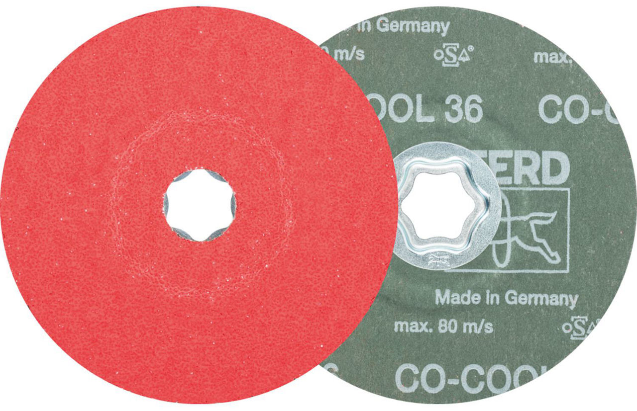 Fiberscheibe Pferd COMBICLICK, Ø 125 mm, Körnung CO-COOL36 Fiberscheibe Pferd COMBICLICK, Ø 125 mm, Körnung CO-COOL36