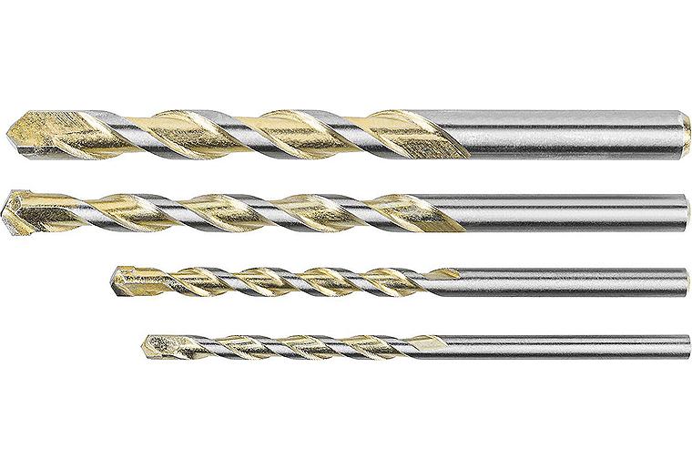 Mehrzweckbohrerset HELLER® ALLMAT Ø 5/6/8/10 mm mit Zylinderschaft