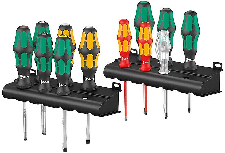 Schraubendreher-Satz Wera Kraftform XXL 2, Rack, 12-teilig