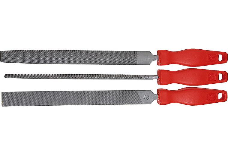 Feilensatz 3teilig Hieblänge: 250 mm Hieb: 1 (Grob) mit Kunststoffgriff Feilensatz 3teilig Hieblänge: 250 mm Hieb: 1 (Grob) mit Kunststoffgriff