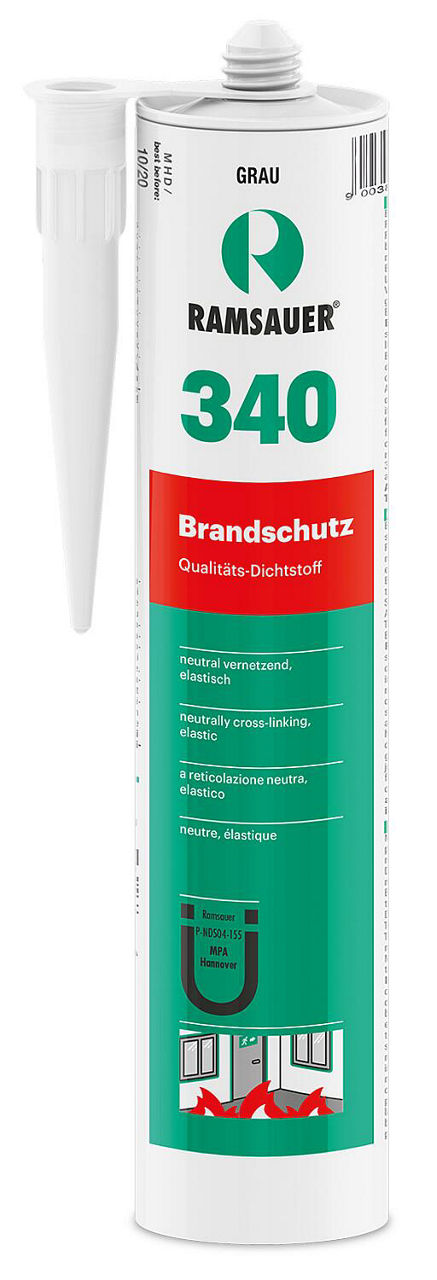 Brandschutzsilikon (B1) RAMSAUER 340 weiß 310ml Kartusche Brandschutzsilikon (B1) RAMSAUER 340 weiß 310ml Kartusche