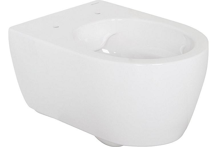 Combi-Pack Geberit iCon Wand-Tiefspül-WC, weiß, spülrandlos WC-Sitz Softclose, QuickRelease