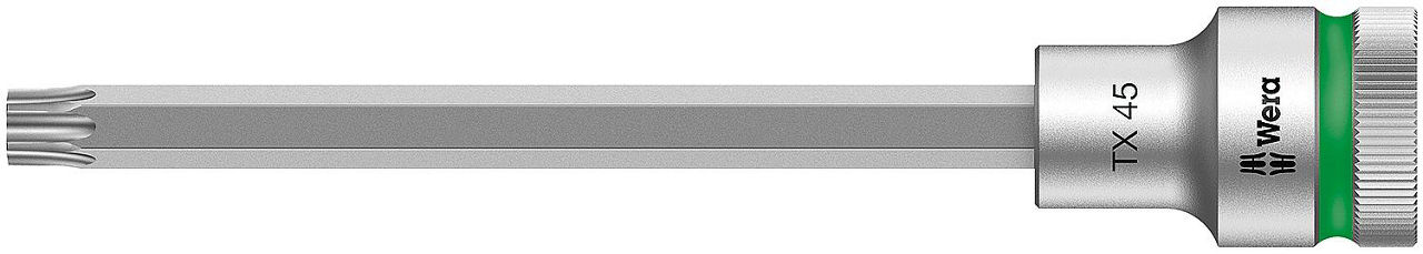 Torx®-Steckschlüsseleinsatz Wera 8767 C HF Bitnuss mit 1/2"-Antrieb, lang, mit Haltefunktion, T45 x 140 mm Torx®-Steckschlüsseleinsatz Wera 8767 C HF Bitnuss mit 1/2"-Antrieb, lang, mit Haltefunktion, T45 x 140 mm