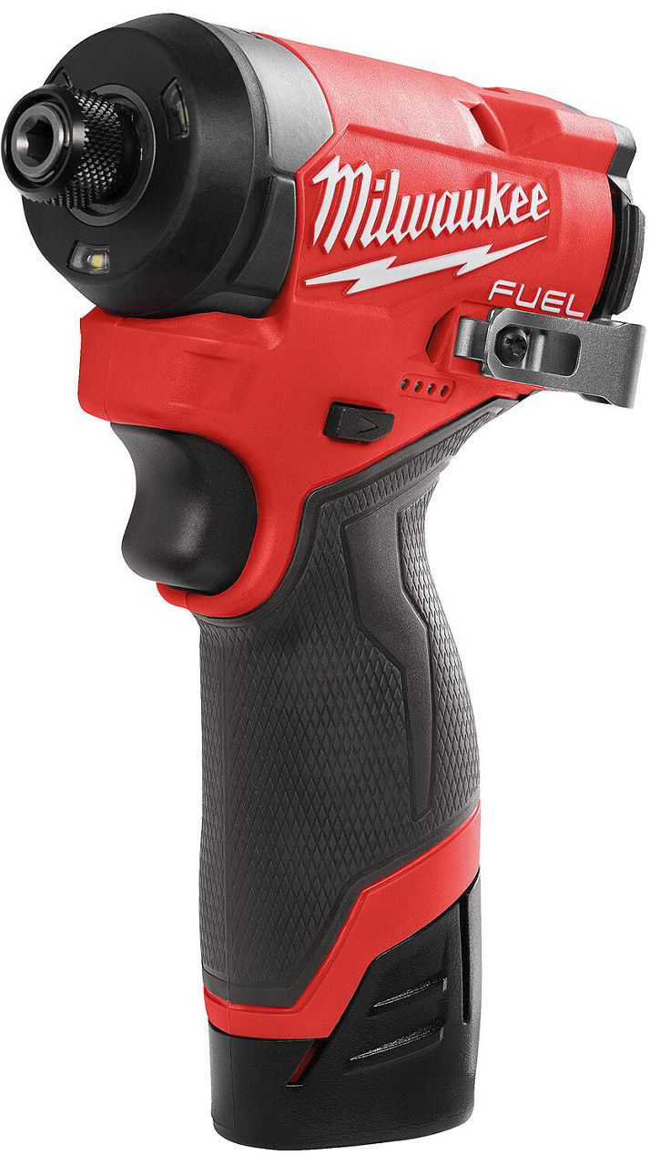 Akku-Schlagschrauber Milwaukee M12FID2-202X, 12V mit 2x 2,0 Ah Akkus und Ladegerät