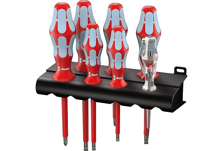 VDE Edelstahl-Schraubendrehersatz Wera® inkl. Spannungsprüfer, 7-teilig