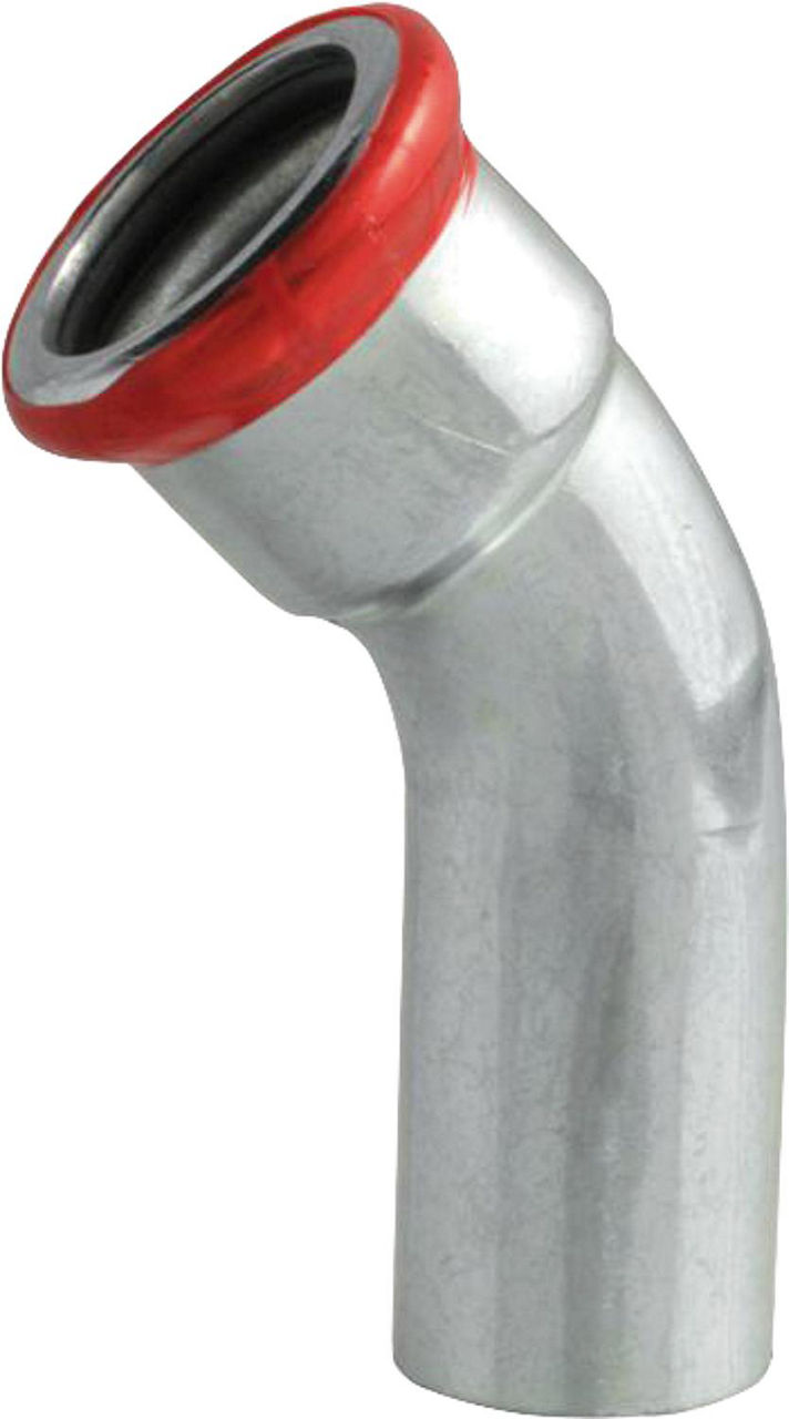 C-Stahl Pressfitting M-Kontur Bogen 45° (i/a) 54 mm