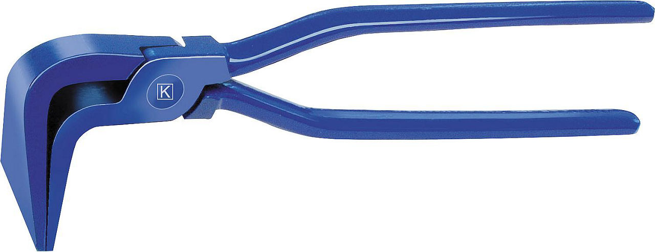 Falzzange blau lackiert Typ 807 Länge 260 mm Maulbr. 60 mm