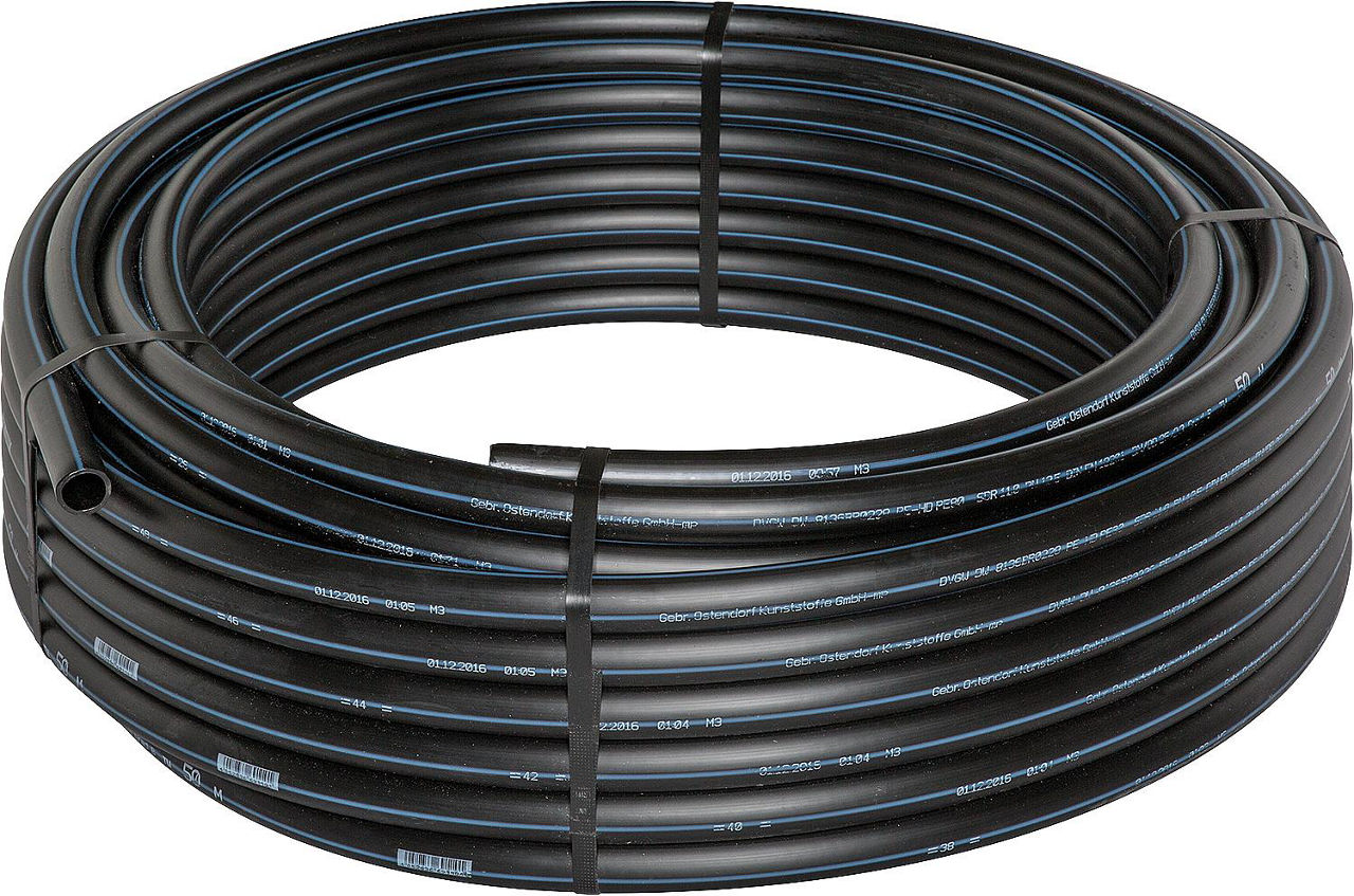 PE-Rohr hart PN 12,5 DN 25x2,3 mm 50 mtr/Rolle