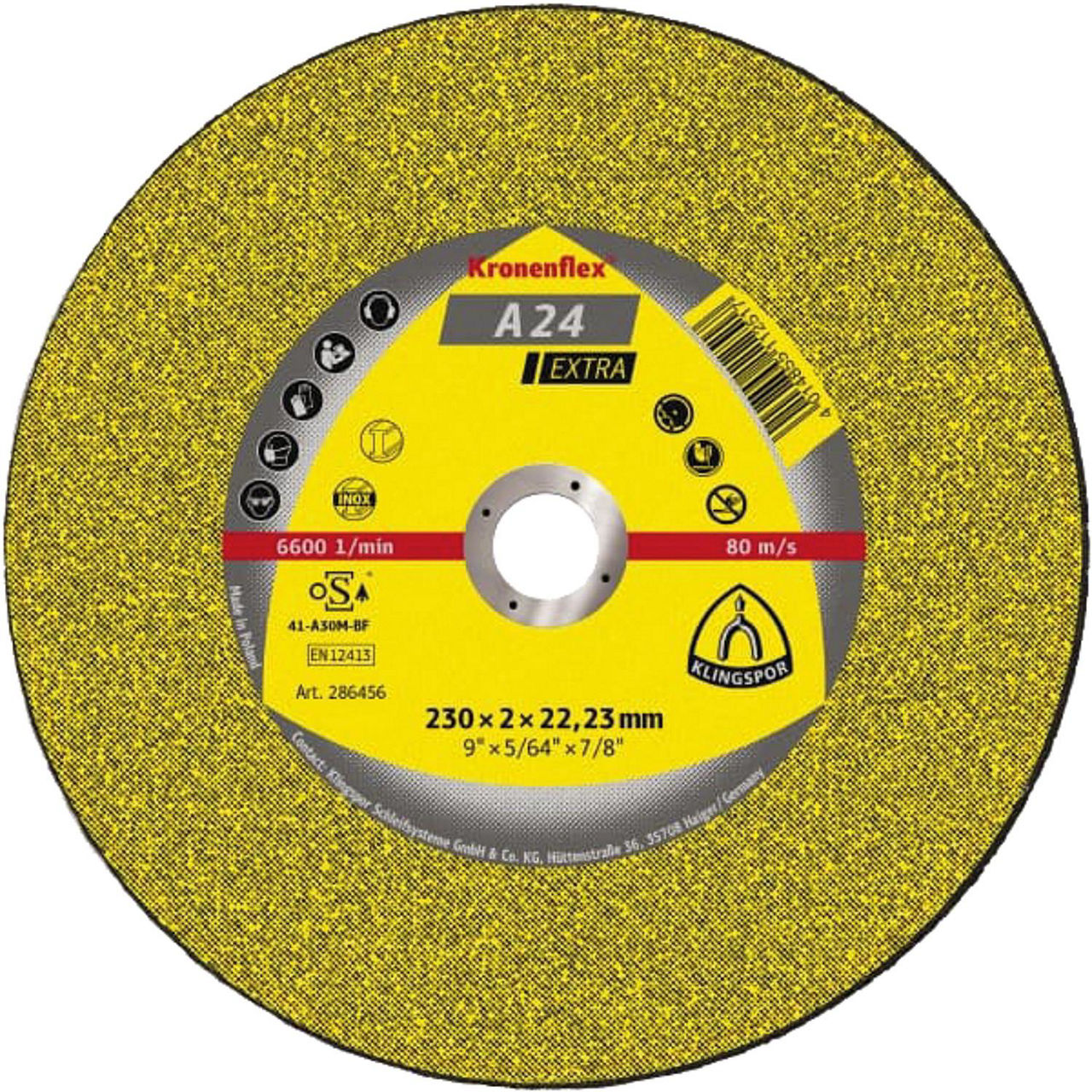 Trennscheibe KLINGSPOR 230x2,0x22,23mm Trennscheibe KLINGSPOR 230x2,0x22,23mm