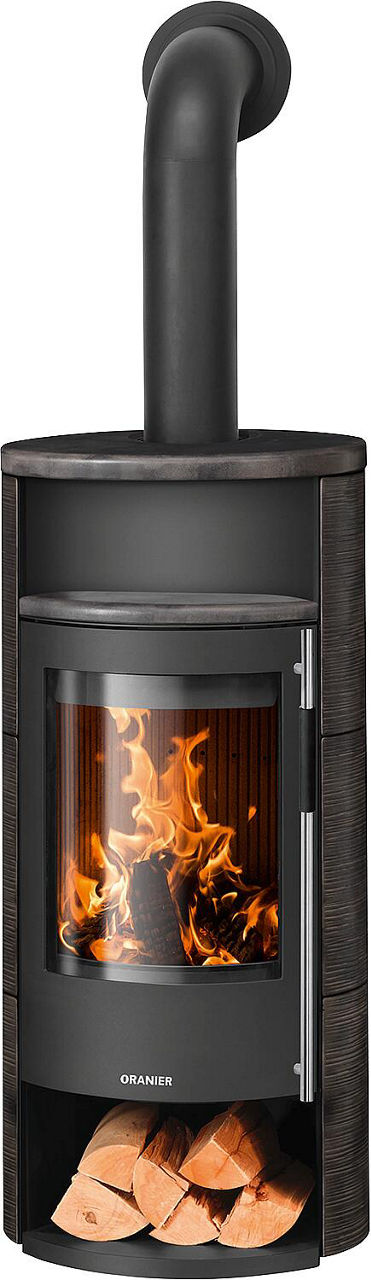 Kaminofen Oranier Polar Neo 8, Keramik Namib, Korpus Stahl Schwarz Kaminofen Oranier Polar Neo 8, Keramik Namib, Korpus Stahl Schwarz
