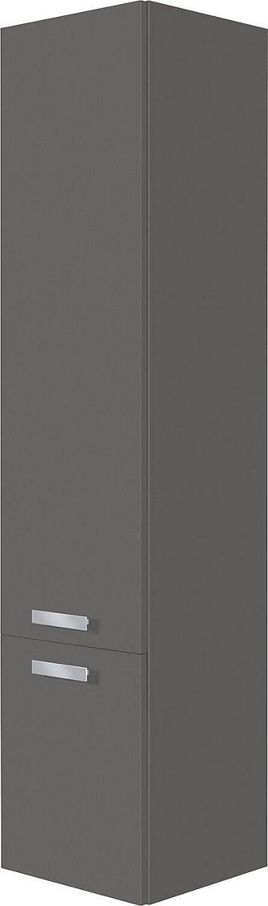 Hochschrank Serie ENNA, EDIA, EBLI 2 Türen graphi matt, Anschlag links, 350x1585x370 mm