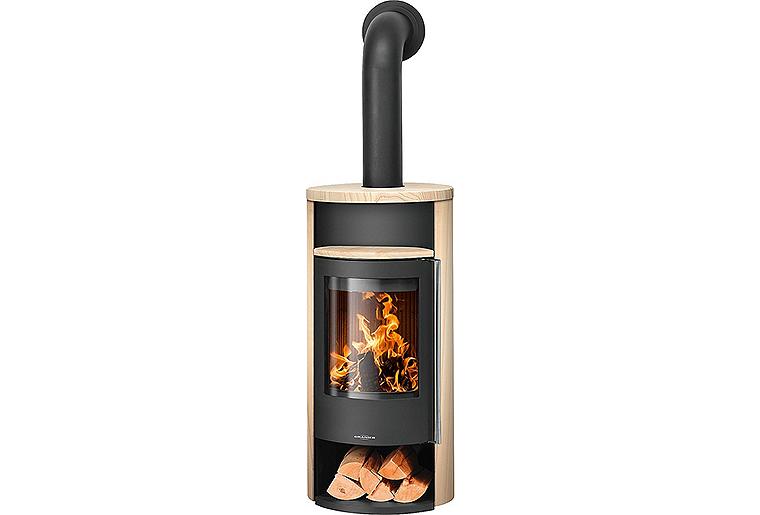 Kaminofen Oranier Polar Neo 8, Sandstein, Korpus Stahl Schwarz Kaminofen Oranier Polar Neo 8, Sandstein, Korpus Stahl Schwarz