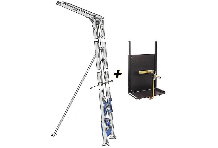 Lastenaufzug Geda Fix-Lift 250 Set mit Solarpritsche, 02094 Lastenaufzug Geda Fix-Lift 250 Set mit Solarpritsche, 02094