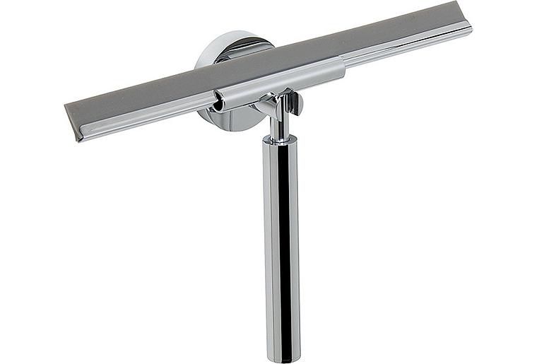 Duschabzieher mit Wandhalterung Messing verchromt