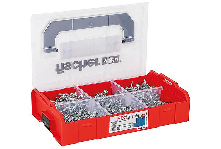 Schraubensortiment, FixTainer PowerFast II, Senkkopf Voll- und Teilgewinde, Torx®, 703-teilig