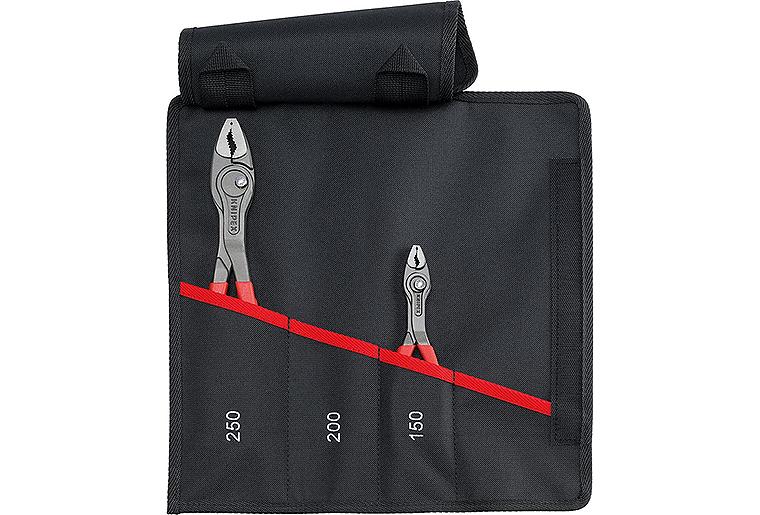 Frontgreifzangen-Satz KNIPEX® TwinGrip 2-teilig, inkl. Rolltasche