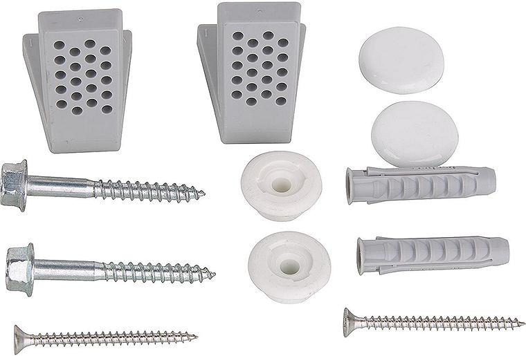 Verdecktes Befestigungs-Kit für Stand WC, Bidet, Halbsäulen und Urinale BxHxT:60x60x40mm Verdecktes Befestigungs-Kit für Stand WC, Bidet, Halbsäulen und Urinale BxHxT:60x60x40mm
