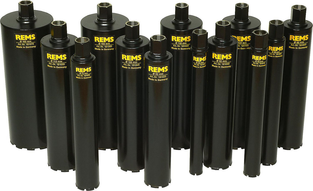 REMS Universal-Diamant-Kern- bohrkrone, UDKB 82x420xUNC 1 1/4, Anzahl Segmente 7 REMS Universal-Diamant-Kern- bohrkrone, UDKB 82x420xUNC 1 1/4, Anzahl Segmente 7