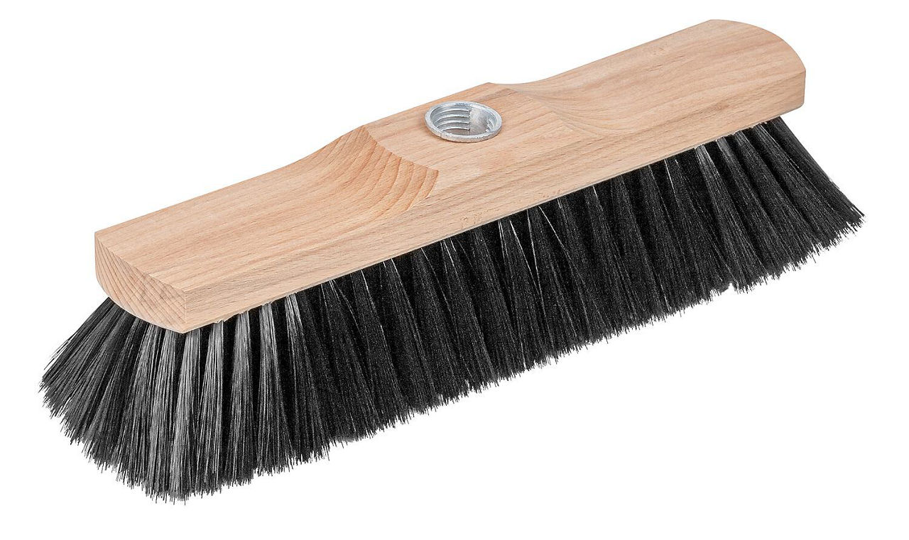 Zimmerbesen, Holz 29cm, roh, Gewinde Zimmerbesen, Holz 29cm, roh, Gewinde
