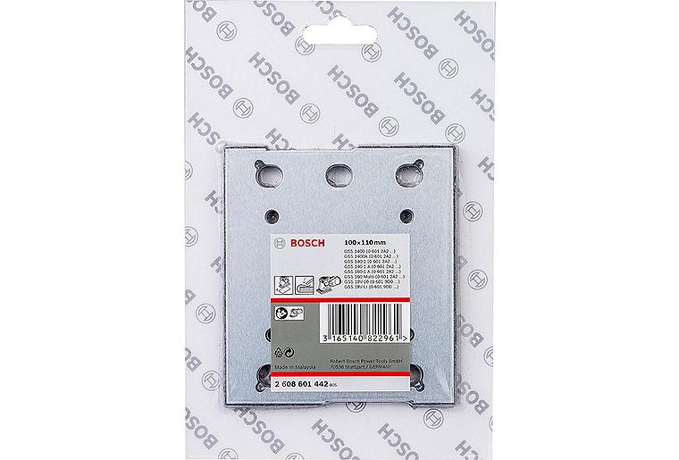 Feinschleifplatte BOSCH ohne Klettverschluss 110x100mm Feinschleifplatte BOSCH ohne Klettverschluss 110x100mm
